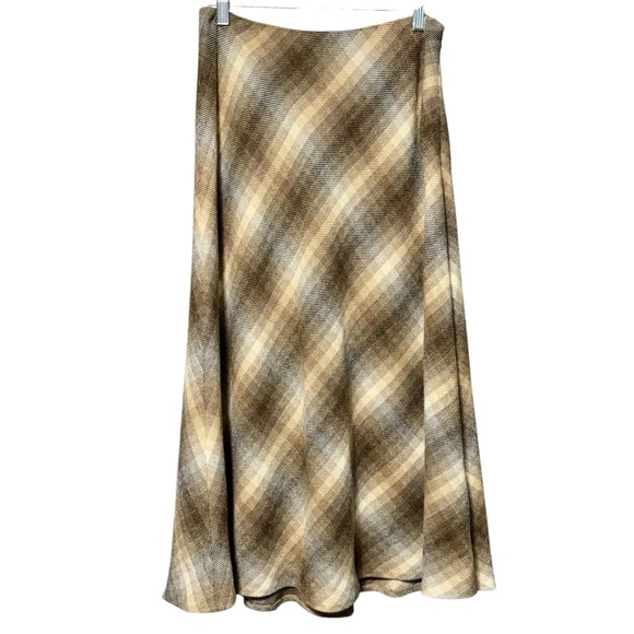 Talbots | Skirts | Talbots Collection Made In Italy Wool Mohair Plaid ...